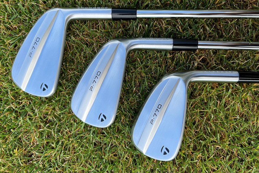 The TaylorMade P770 (2024) 5, 7 and 9 iron backs