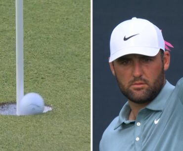Scottie Scheffler chip-in, BMW Championship, FedEx Cup playoffs, video, highlights, Tiger Woods comparisons