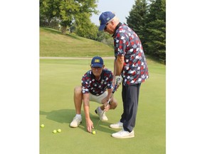 Blind golfer