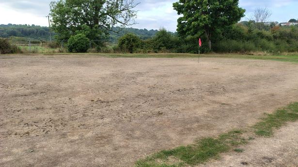 The state of the course on Saturday, August 16
