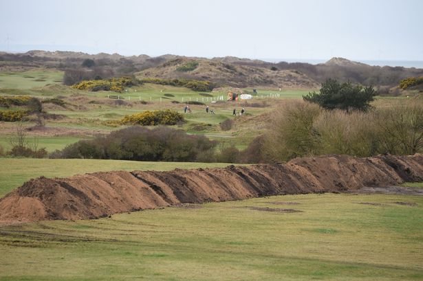 Stock image of work underway at Royal Birkdale on Birkdale Common in 2017