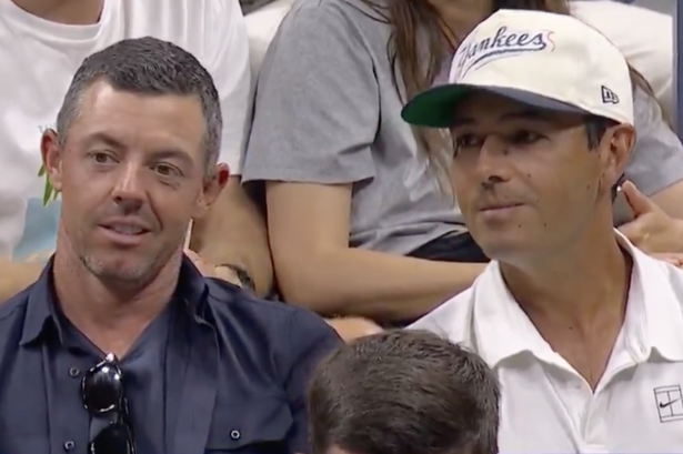 Rory McIlroy was shown on the broadcast of the U.S. Open in New York