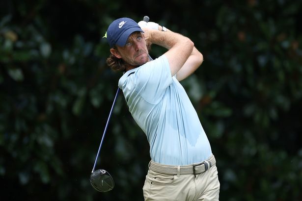 Tommy Fleetwood of England plays his shot from the 13th tee during the final round of the TOUR Championship 2025 at East Lake Golf Club on August 24, 2025 in Atlanta, Georgia