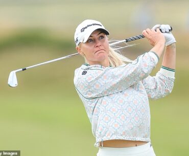 Charley Hull saw a tee shot land within inches of rival player Minjee Lee at the Women's Open