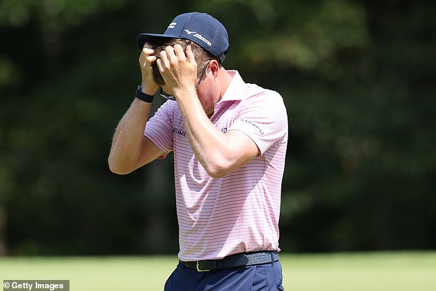 Griffin went 6-over through his first three holes at the FedExCup Playoffs event in Maryland
