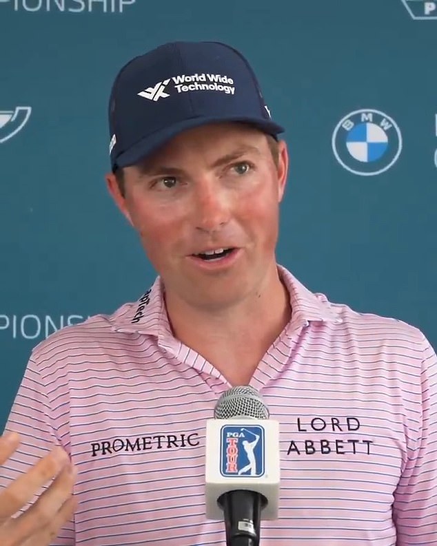 Griffin, 29, explained the bizarre situation to reporters at the end of the day