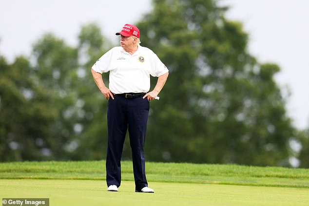 Trump wants D.C. grass to reflect that of his golf courses. "It’ll look like, more importantly, Trump National Golf Club, that’s even better. But we’re going to have all brand new beautiful grass," the president said on Thursday