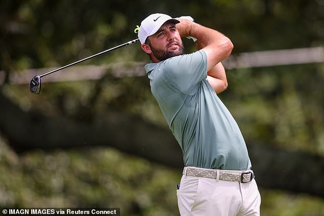 Scheffler and other players on the PGA Tour, wore yellow ribbons in support of young Joel