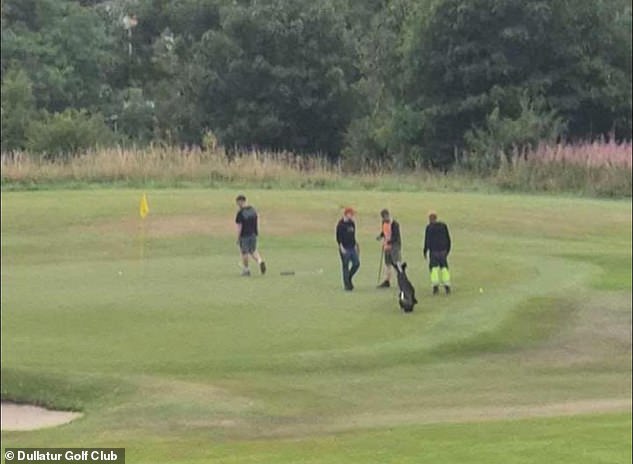 Dullator Golf Club was targeted earlier this week who caused 'vile' damage to its greens