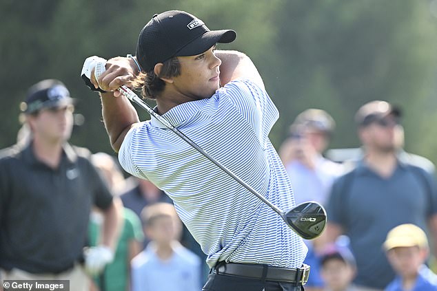 He also made a hole-in-one alongside his father, Tiger, at the PNC Championship last year