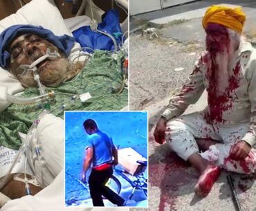 Homeless criminal beat elderly Sikh worshipper with a golf club, leaving him soaked in blood: cops
