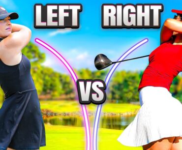 Left Right Golf Challenge | 4 Golf Girls Battle It Out | Ice Bucket Punishment!