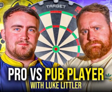 LUKE LITTLER VS PUB DARTS PLAYER | FIRST TO THREE LEGS, 501