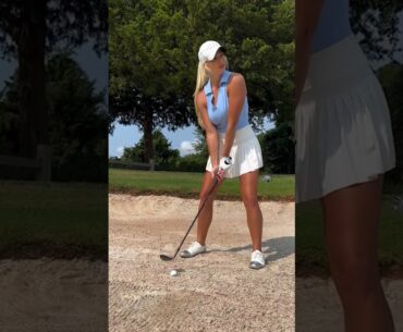 Amazing Golf Swing you need to see | Golf Girl awesome swing | Golf shorts | Taylor Cusack
