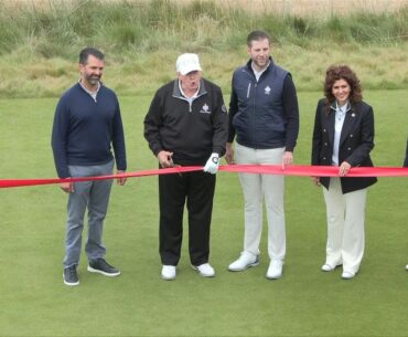 Trump cuts the ribbon to inaugurate new golf course in Scotland | AFP