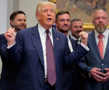 President Donald Trump hired Bryson DeChambeau and WWE legend Triple H as part of his team to work on the Presidential Council on Sports, Fitness and Nutrition.
