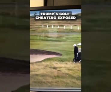 Trump's Golf Cheating Caught on Tape AGAIN 🏌️⛳