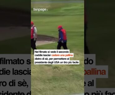 Trump sorpreso a 'barare' a golf