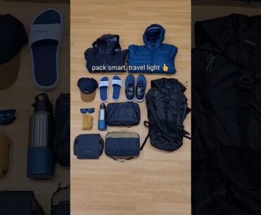 Best way to pack a travel backpack #forclaz #decathlon #traveltips