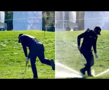 PGA Tour star smashes sprinkler and erupts water onto course during Valspar Championship