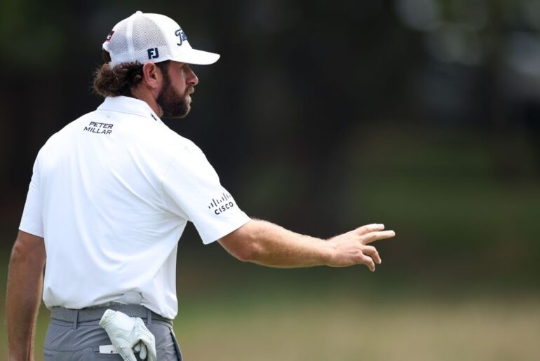 Cameron Young leads PGA Tour's suspended Wyndham Championship