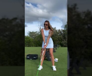 Amazing Golf Swing you need to see | Golf Girl awesome swing | Golf shorts | Jenna Marie