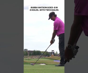 Bubba Watson goes -8 in 6 holes backed by TWO EAGLES 😱 #livgolf #liv #golf #golfer #golfswing