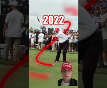 DONALD TRUMP GOLF SWING #shorts #trump #donaldtrump
