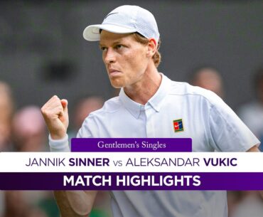 Sinner cruises through | Jannik Sinner vs Aleksandar Vukic | Highlights | Wimbledon 2025