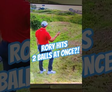 Rory McIlroy Hits 2 Balls At Once #theopen #golf #funny