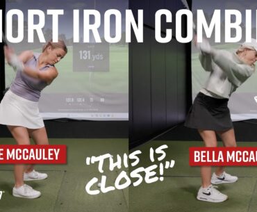 "This is CLOSE!" Golf Short Irons Trackman Combine w/ Bella & Reese