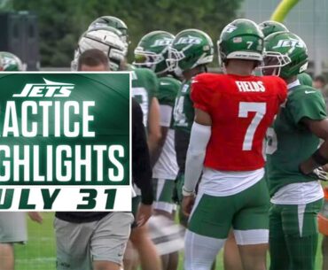 Jets Training Camp Highlights | Garrett Wilson, Justin Fields, Breece Hall | 7/31/25