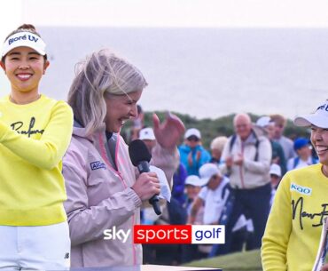 Miyu Yamashita lifts 2025 AIG Women's Open trophy! 🏆 | Full presentation