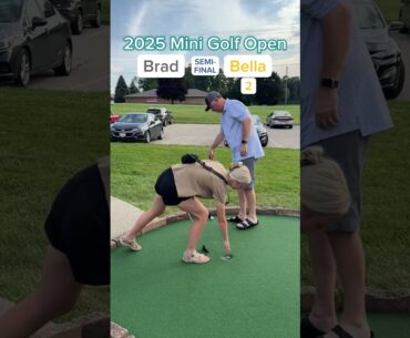Bella vs Brad SEMI-FINAL - 2025 Mini Golf Open (Holes 1-2) #golf #minigolf #viral