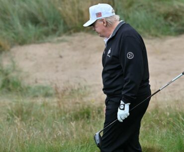 White House boasts about Trump’s golf score – days after he was accused of cheating on his own course