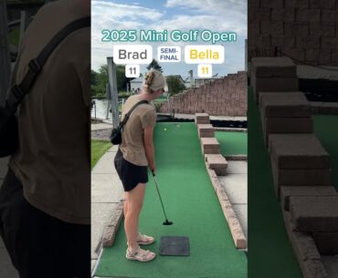 Bella vs Brad SEMI-FINAL - 2025 Mini Golf Open (Holes 5-6) #golf #minigolf #viral