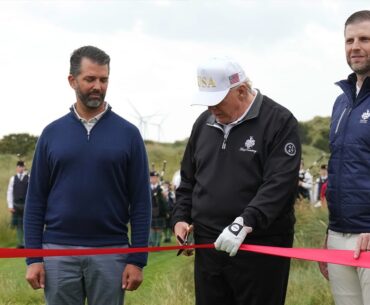 Trump Opens New Golf Course In Aberdeenshire
