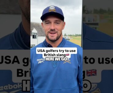 Don’t think they’re gonna fit in too well in the UK 😅🤣 #golf #LIVGolf #slang