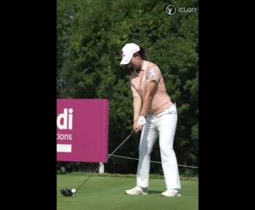 Is she a swinger or a hitter? She is Yumin Hwang, KLPGA tour professional.