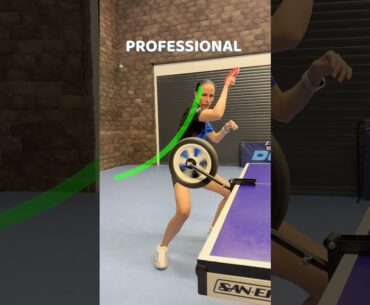 TOPSPIN forehand beginner amateur professional #tabletennis #pingpong #girl
