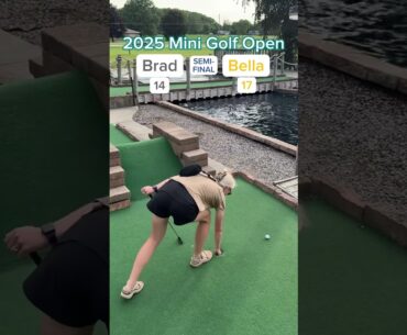 Bella vs Brad SEMI-FINAL - 2025 Mini Golf Open (Holes 7-8) #golf #minigolf #viral