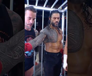 Roman Reigns wasn’t having it with CM Punk… 👀 #SurvivorSeries #WarGames