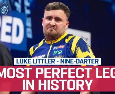 THE SECOND GREATEST LEG OF ALL TIME?! Luke Littler Nine-Darter - 2025 Betfred World Matchplay