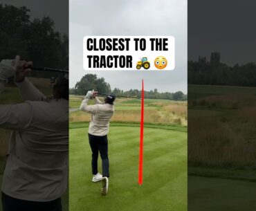 We had to get creative with the tractor 🚜🤣 #golf #TheDuels #LIVGolf