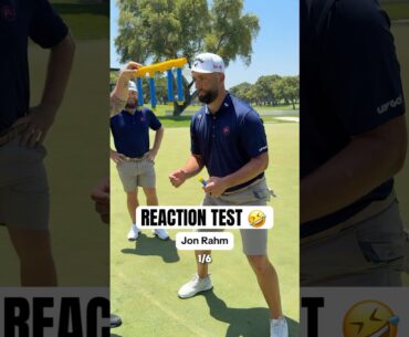 Rahmbo would go 6/6 in a part 2 😂👏 #reactiontest #golf #LIVGolf