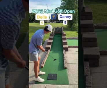 Bella vs Danny CHAMPIONSHIP MATCH 🏆 - 2025 Mini Golf Open (Holes 3-4) #golf #minigolf #viral