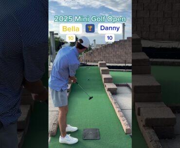Bella vs Danny CHAMPIONSHIP MATCH 🏆 - 2025 Mini Golf Open (Holes 5-6) #golf #minigolf #viral