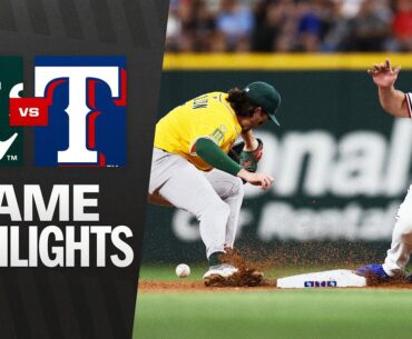 Athletics vs. Rangers Game Highlights (7/22/25) | MLB Highlights