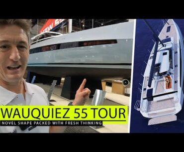 Wauquiez 55 first look - novel hull shape for a €2m centre cockpit cruiser packed with ideas