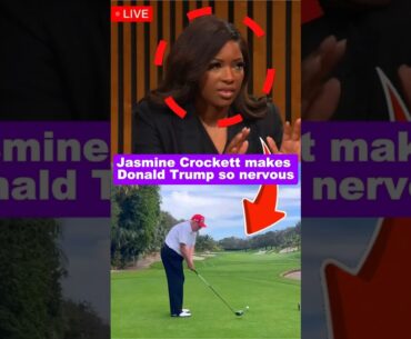 Jasmine Crockett Slams Donald Trump Over Golfing Scandal | Jasmine Crockett vs Trump |